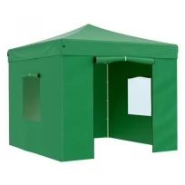 Тент-шатер садовый быстро сборный Helex 4331 3x3х3м полиэстер зеленый
